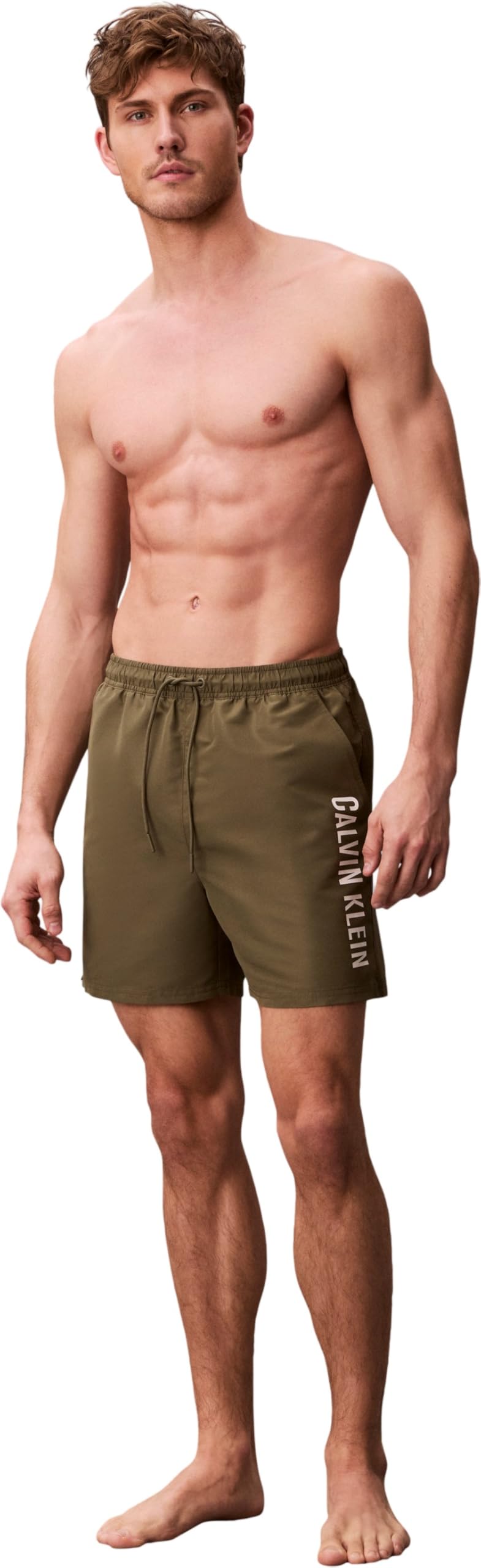 Calvin Klein Herren Medium Drawstring Lv00n61047 Badehose (1er Pack)