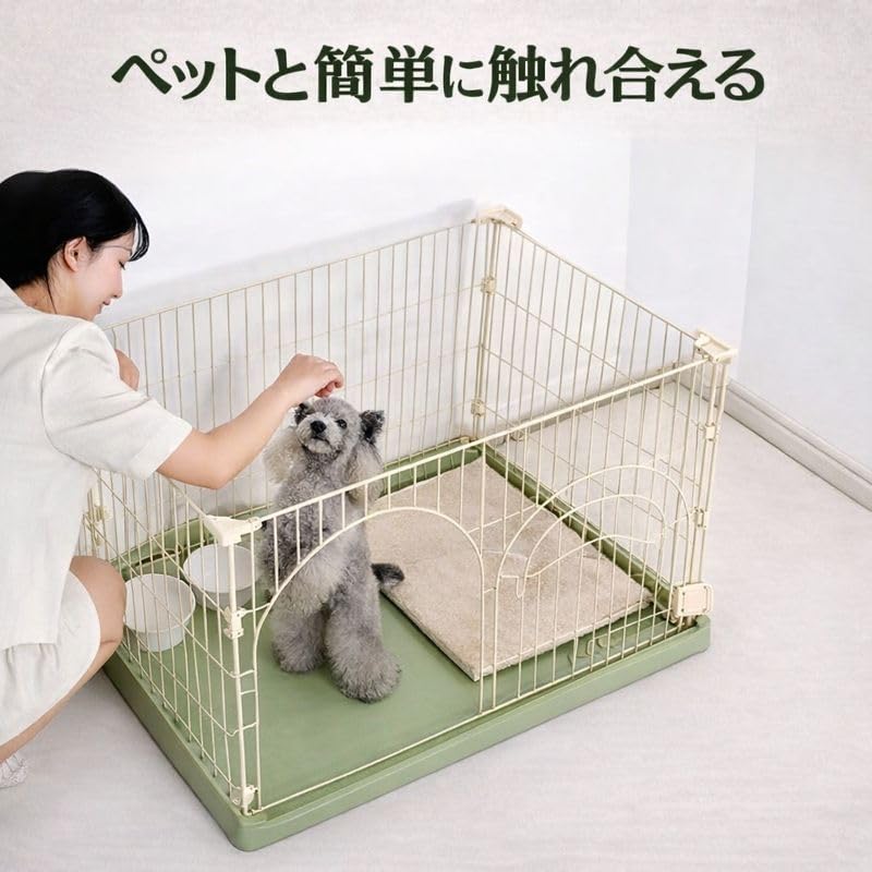 Amazon.co.jp: タピパンダ＼TAPI PANDA 犬用 猫用 ケージ 大型 屋根
