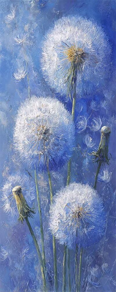 Diamond Art Painting Kits for Adults 40x80cm, 5D Large Diamond Painting Dandelion Full Round Drill Gem Art Abstract Crystal Cross Stitch Arts Paint by Numbers for Home Wall Decor Gifts -LR1141