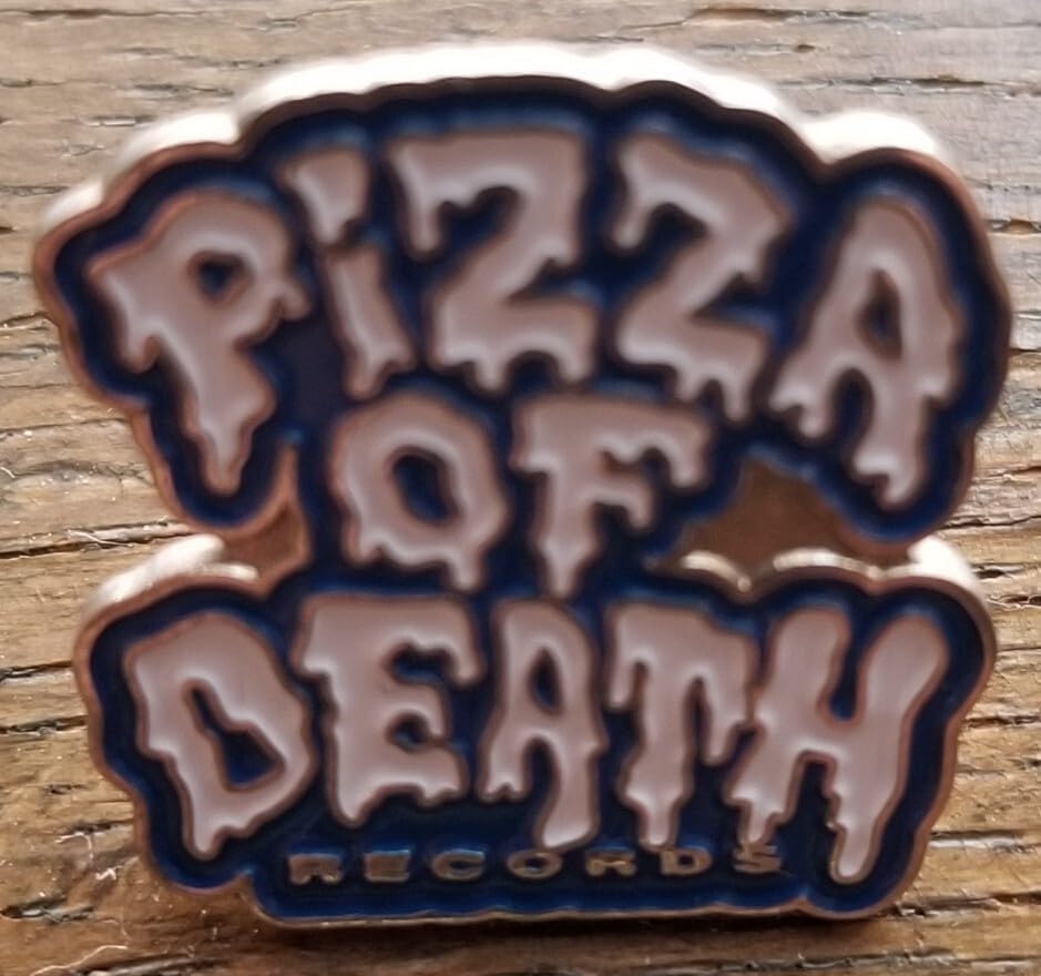 Amazon.co.jp: pizza of death ピンバッジ ピンズ ken yokoyama ブルー