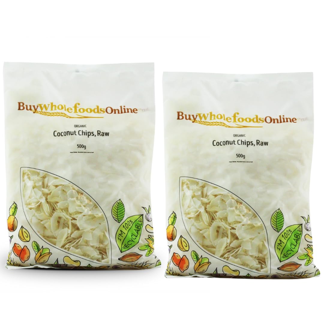 Organic Coconut Chips, Raw 1kg (BWFO)