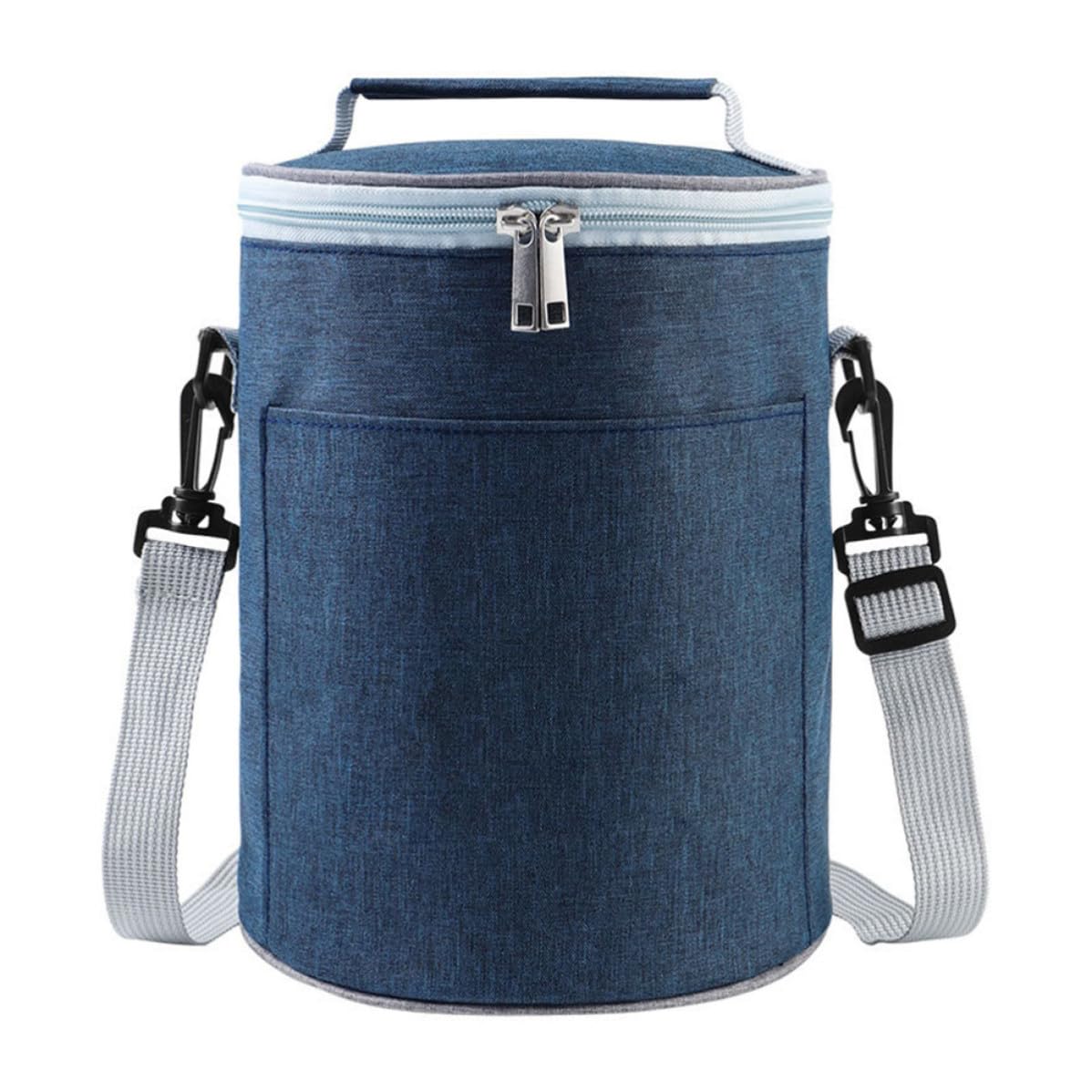 Bolsa Térmica Compacta y Ligera para Alimentos Portátil de Tela Oxford Cremallera Bidireccional Adecuado para Camping y Llevar Almuerzo al Trabajo