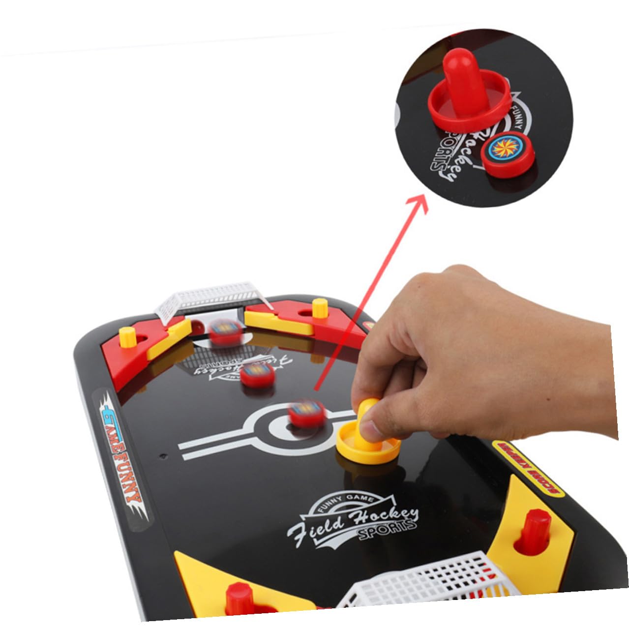 Baby-Foot et Table de Hockey sur Glace, Plastique Résistant aux Chocs, Mini Jeu de Sport de Table Interactif, Jeu Éducatif pour Garçon et Filles et Famille, Loisirs D’intérieur