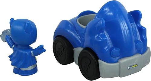 Miniatura 7 de Fisher Price Little People DC Super Friends, Imaginext DC Superhero Toys, creativos, juguetes educativos, Batman y Batmobile, hacen que los tiempos