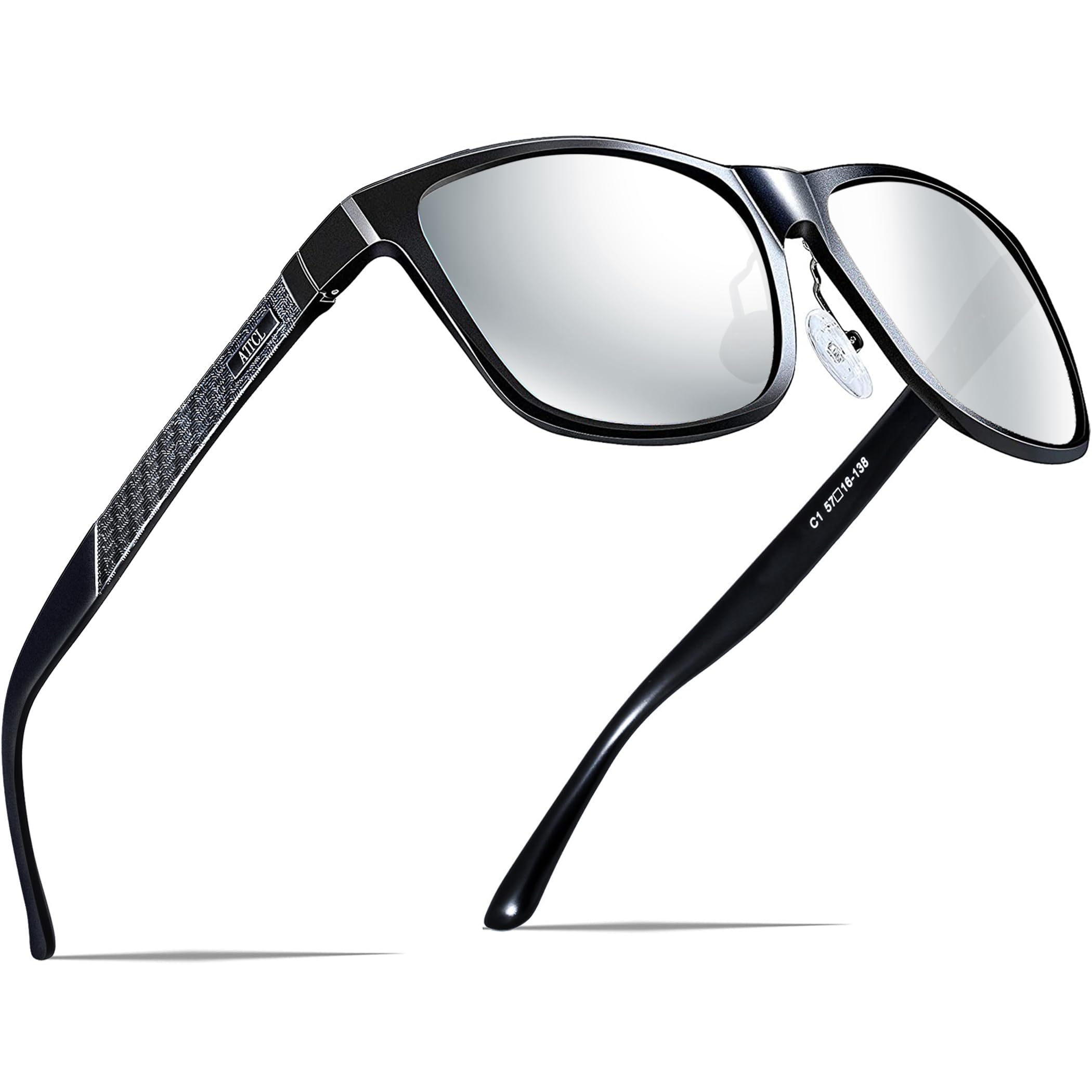 ATTCL Polarised Sunglasses Mens for Driving: UV400 Protection Square Shades AL-MG Metal Frame HD TAC Lens Hiking Travel — view 14