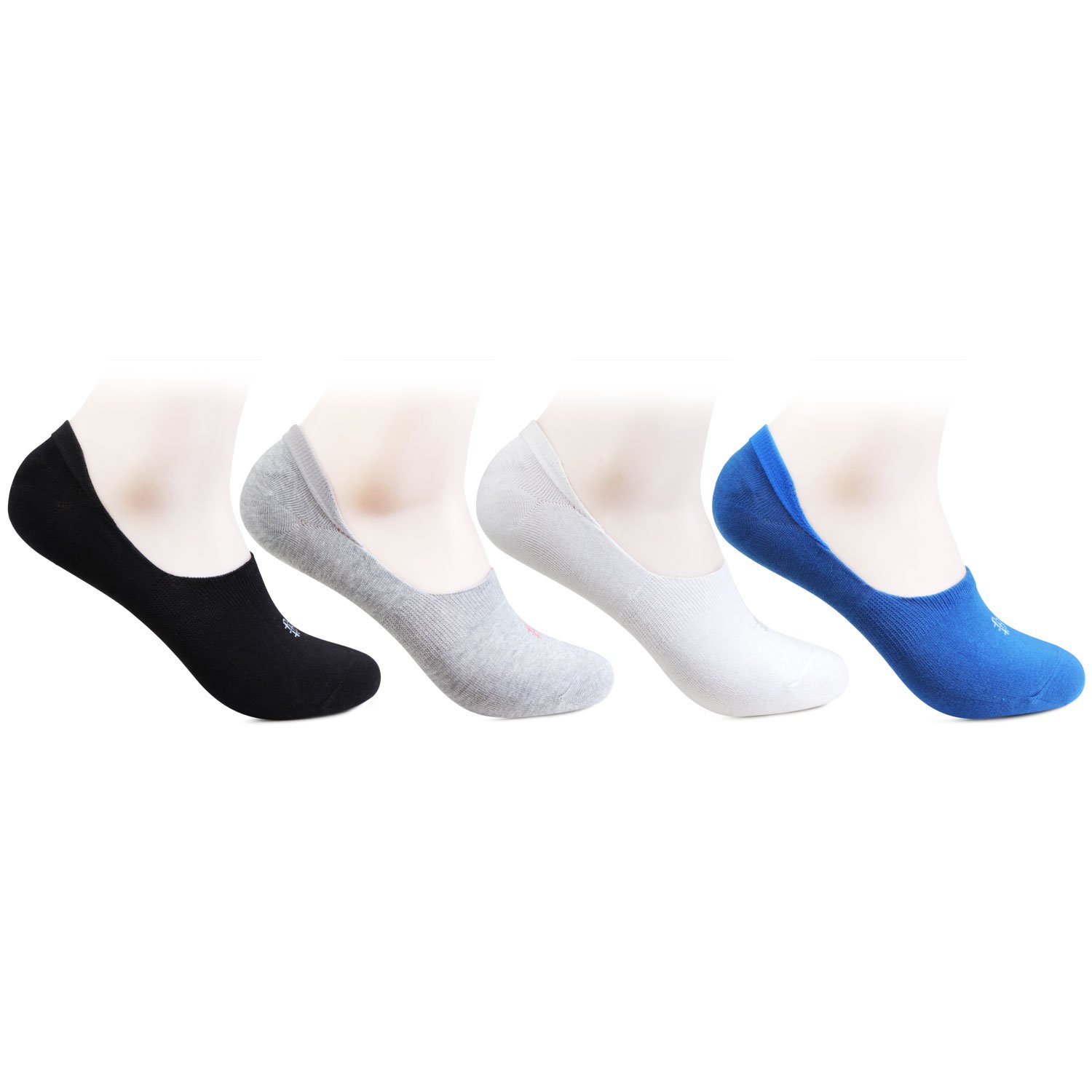 Unisex Multicolor Cotton Footlets Socks -Pack Of 4-image-19