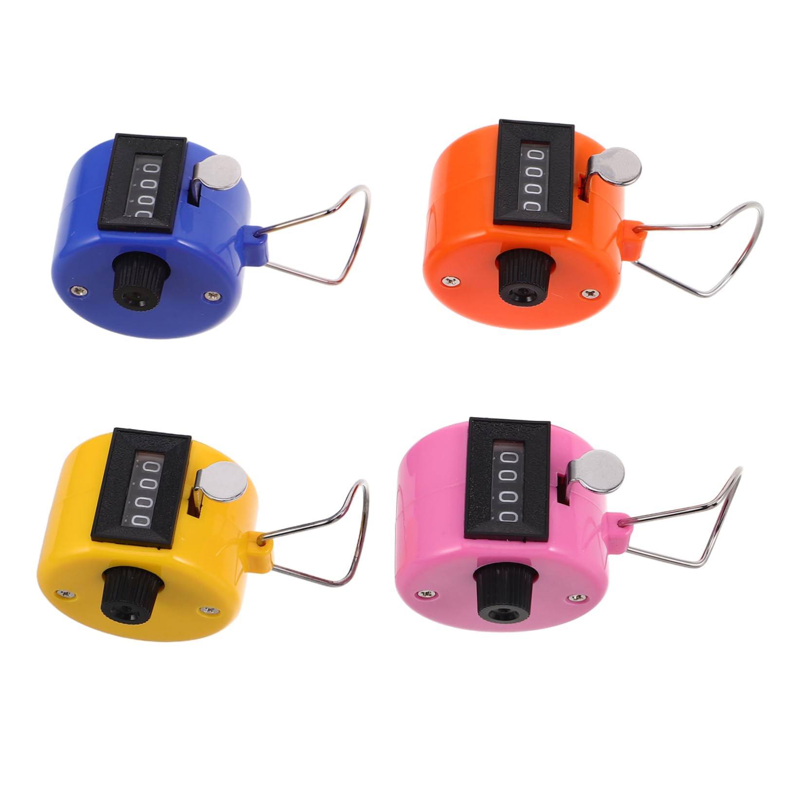 VANZACK Hand Press Clicker Device 4 Pack Counters for People Sports Row Lap Fish Clicker Counters