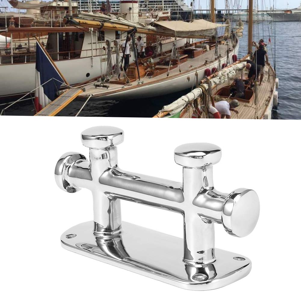 Bitta di ormeggio per barche - Ferramenta per doppio ormeggio in acciaio inossidabile - Bitta marina per ormeggio sicuro - adatta per yacht e imbarcazioni