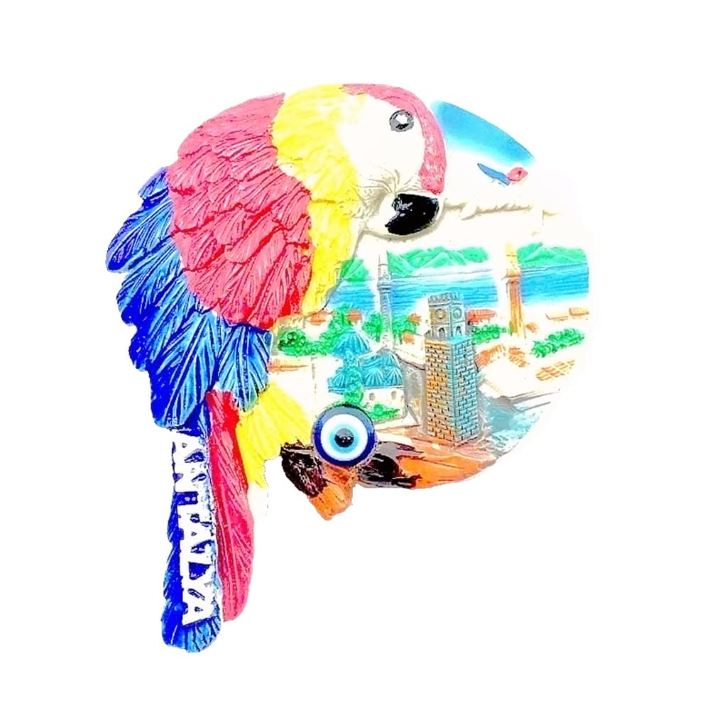 Turkish Antalya Parrot Magnet Kitchen Fridge Decorated Magnet