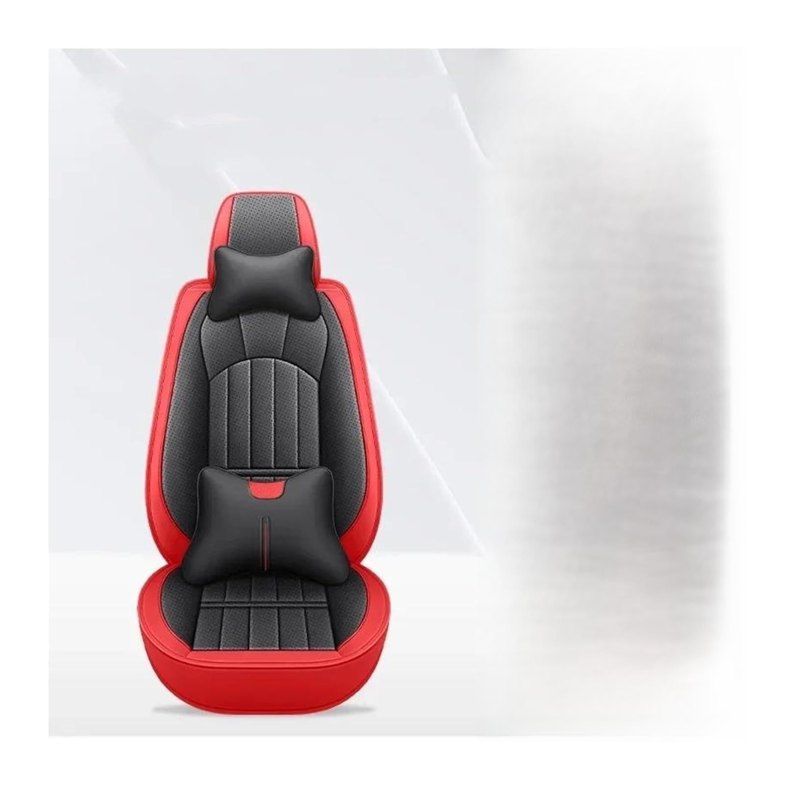 Coprisedili in Auto Per A3 Per Sportback A1 A4 A5 A6 A6L A7 A8 A8L Coprisedili Universali In Pelle Auto Coprisedile Auto(Red Black+cushion)