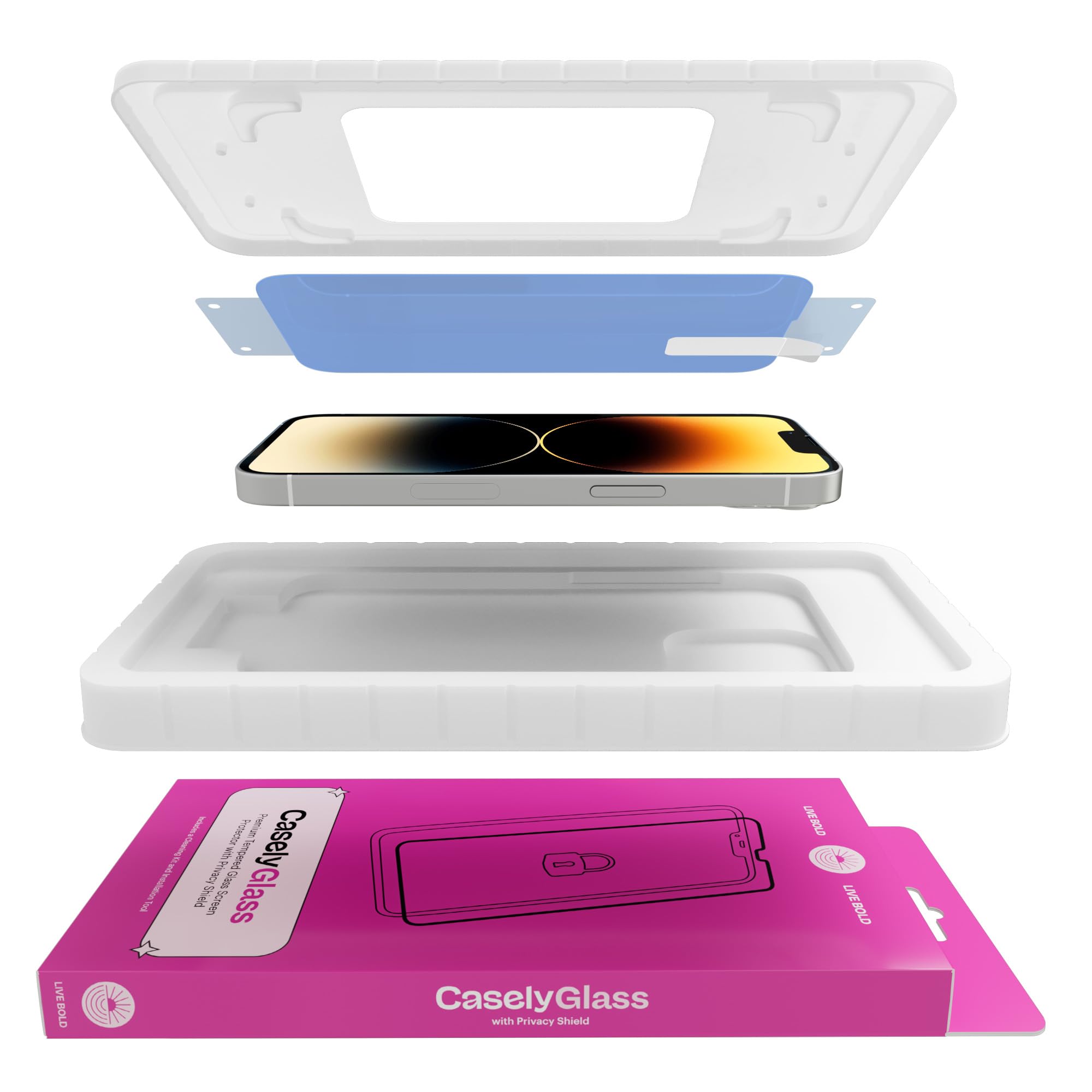 Casely iPhone 15 Premium Tempered Glass Screen Protector