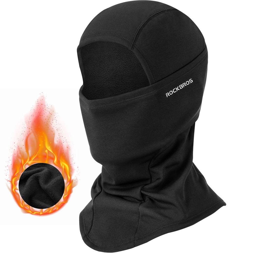 ROCKBROS Men's Balaclava Windproof Ski Mask Cold Weather Balaclava Mask Winter Thermal Hood for Skiing Cycling Helmet
