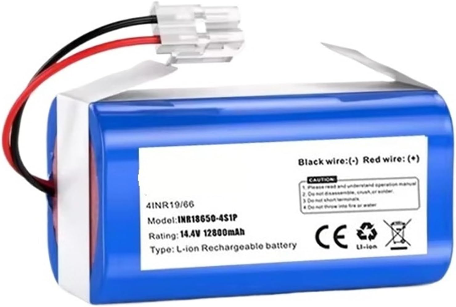 14.8V Robot Vacuum Replacement Battery, Compatible For Ilife, A4,A4s,A6, A7,A8, A9, V7,V7S Robot Lithium Battery(3000mAh)