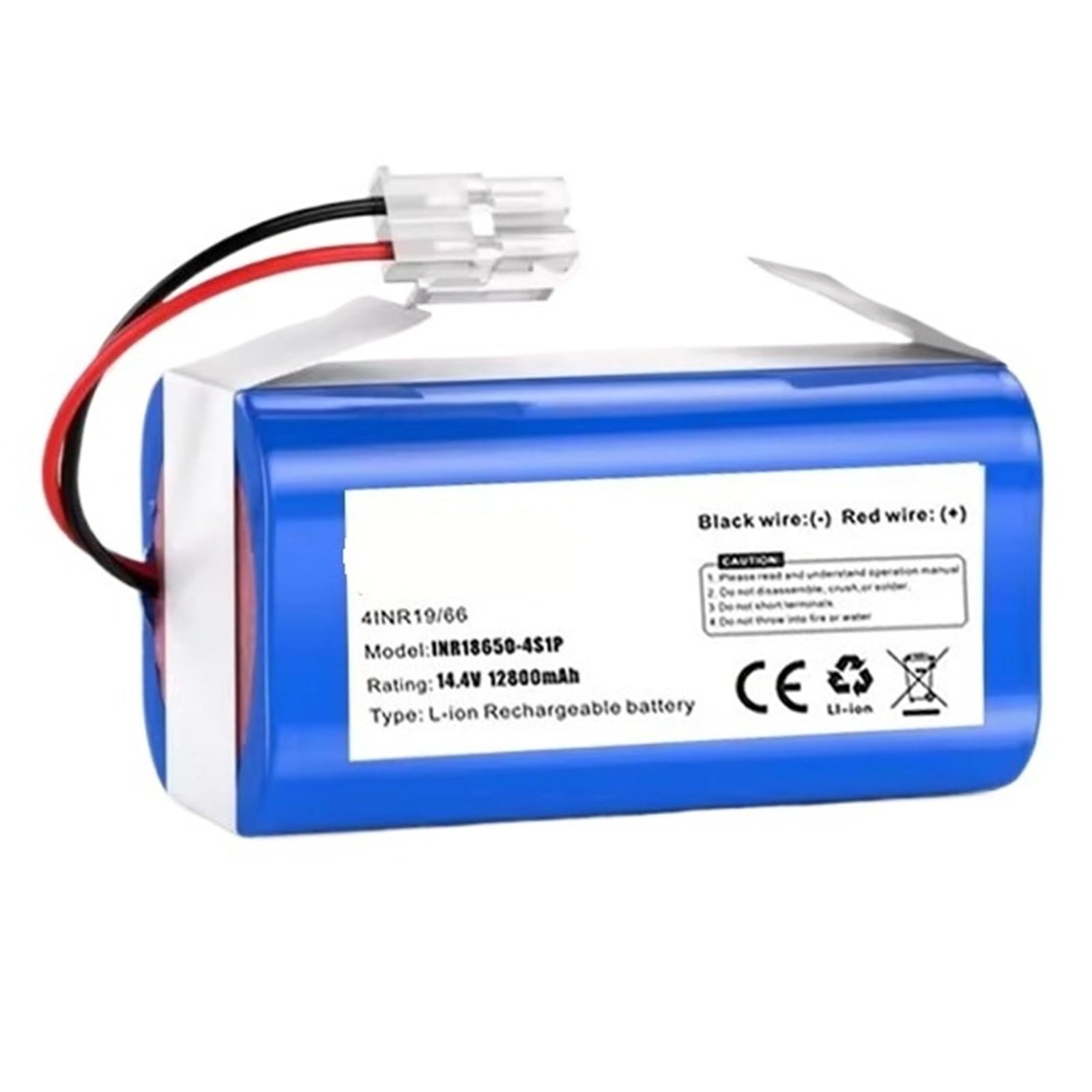 Batería para robot aspirador de 4000 mAh de alta capacidad y 14,8 V compatible con modelos Ilife A6 A8