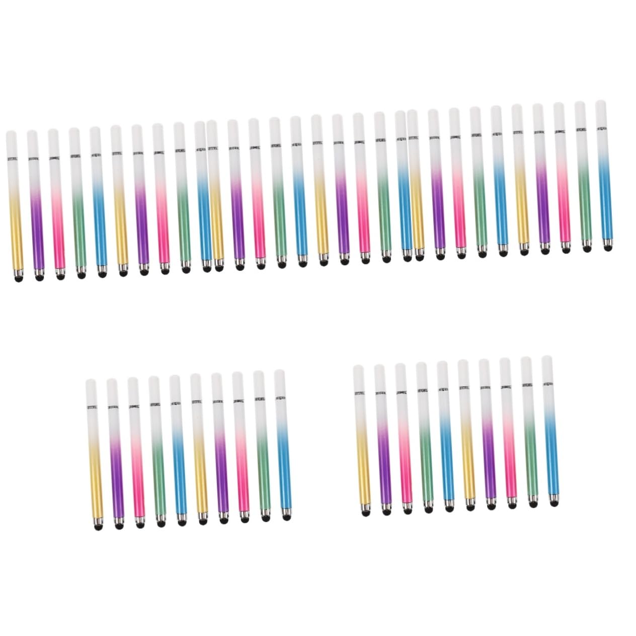 Gadpiparty 50piezas Lápiz Táctil De Dibujo Estilógrafo De Pantalla Táctil Bolígrafo Capacitivo para Tabletas y Móviles Gradientes