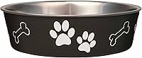 Vista 1 de Loving Pets Bella Tazones para Perros - Tazones de Acero Inoxidable para Perros y Gatos - Tazón de Comida para Perros a Prueba de Derrames, Tazón