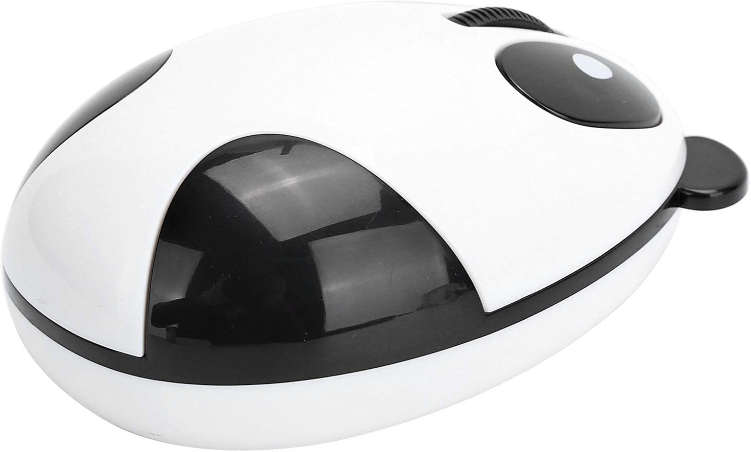 Optical Panda Computer Mouse, High Performance Accuracy 10m Operating Distance USB Rechargeable Black and White