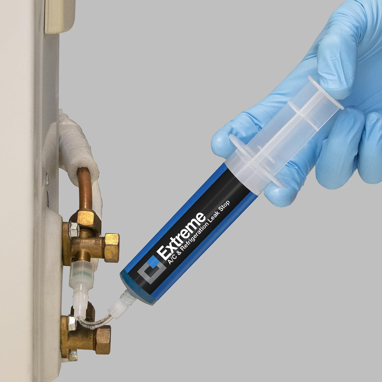 ERRECOM Extreme - 30 ml, Sellador de Fugas para Sistemas de Aire Acondicionado con adaptadores 1/4 SAE y 5/16 (R410a, R32) y Sistemas A/A Automóviles con adaptador R134a y R1234yf