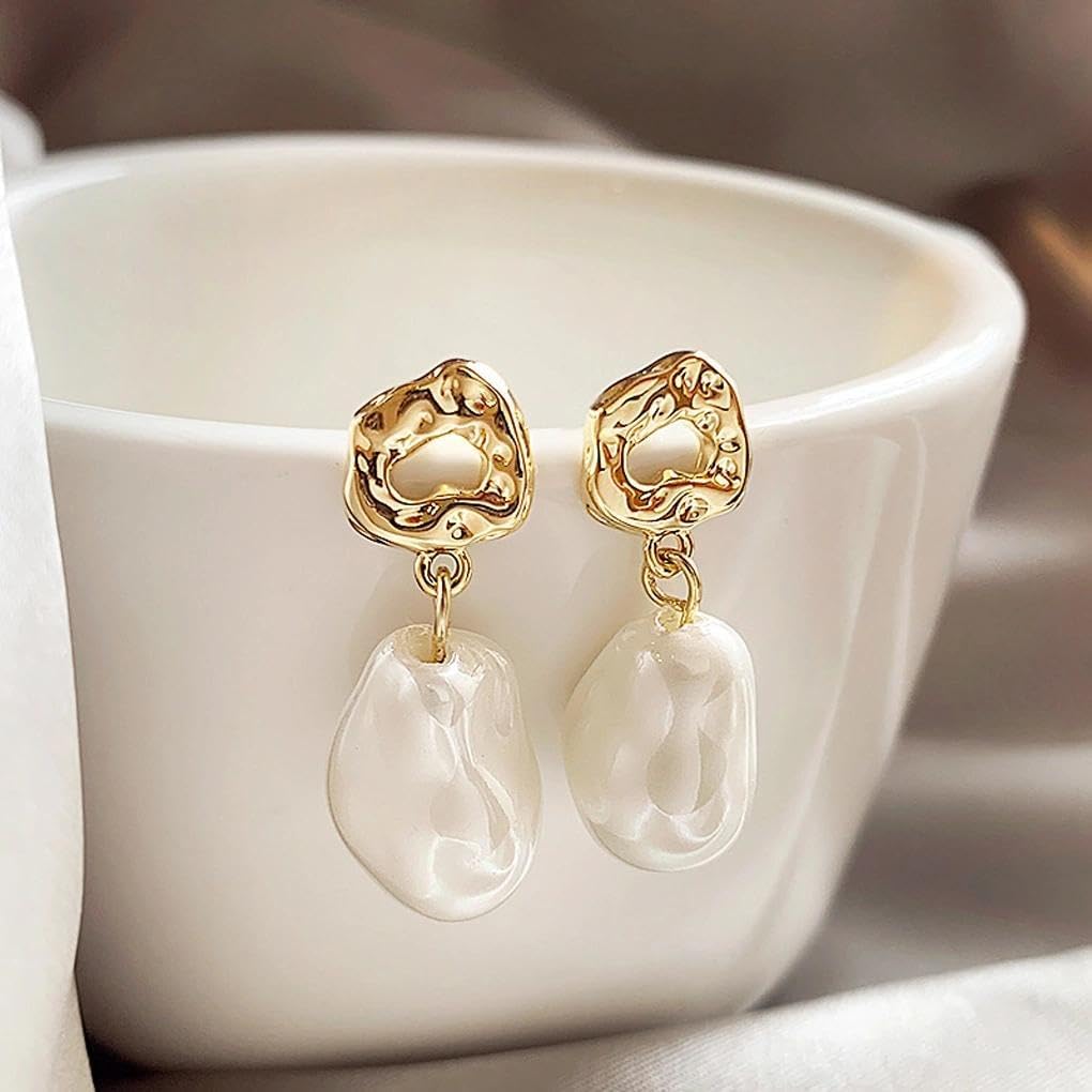 FUTIMELY Pearl Earrings for Women Cute Gold Pearl Drop Dangle Earrings Long Tassel Dangling Bridal Wedding Jewelry Gifts - Image 8