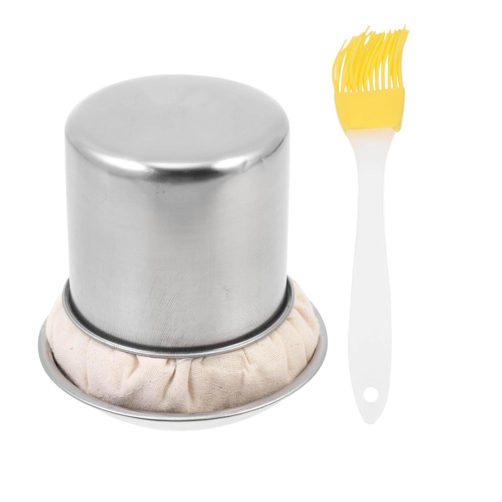 Mikikit 1set Pancake Oil Applicator Tool with Basting Mop Tray Lightweight Kitchen Gadget for Even Oil Spreading for Pancake Making