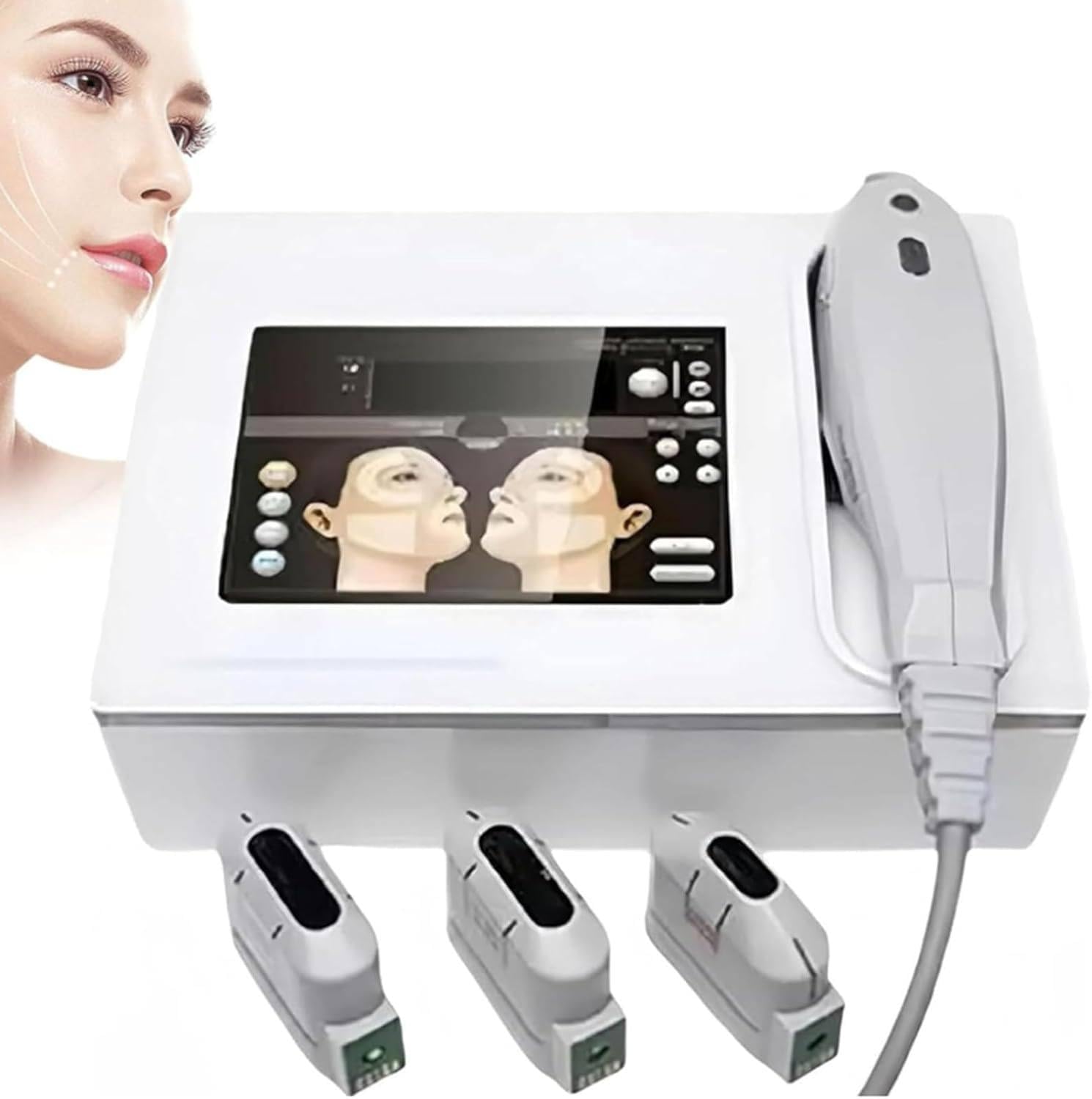 Appareil de beauté, Appareil de Lifting du Visage, Anti-Rides + remodelage + réduction des Graisses + élimination de la Cellulite, raffermissement de la Peau, amincissement. 3heads
