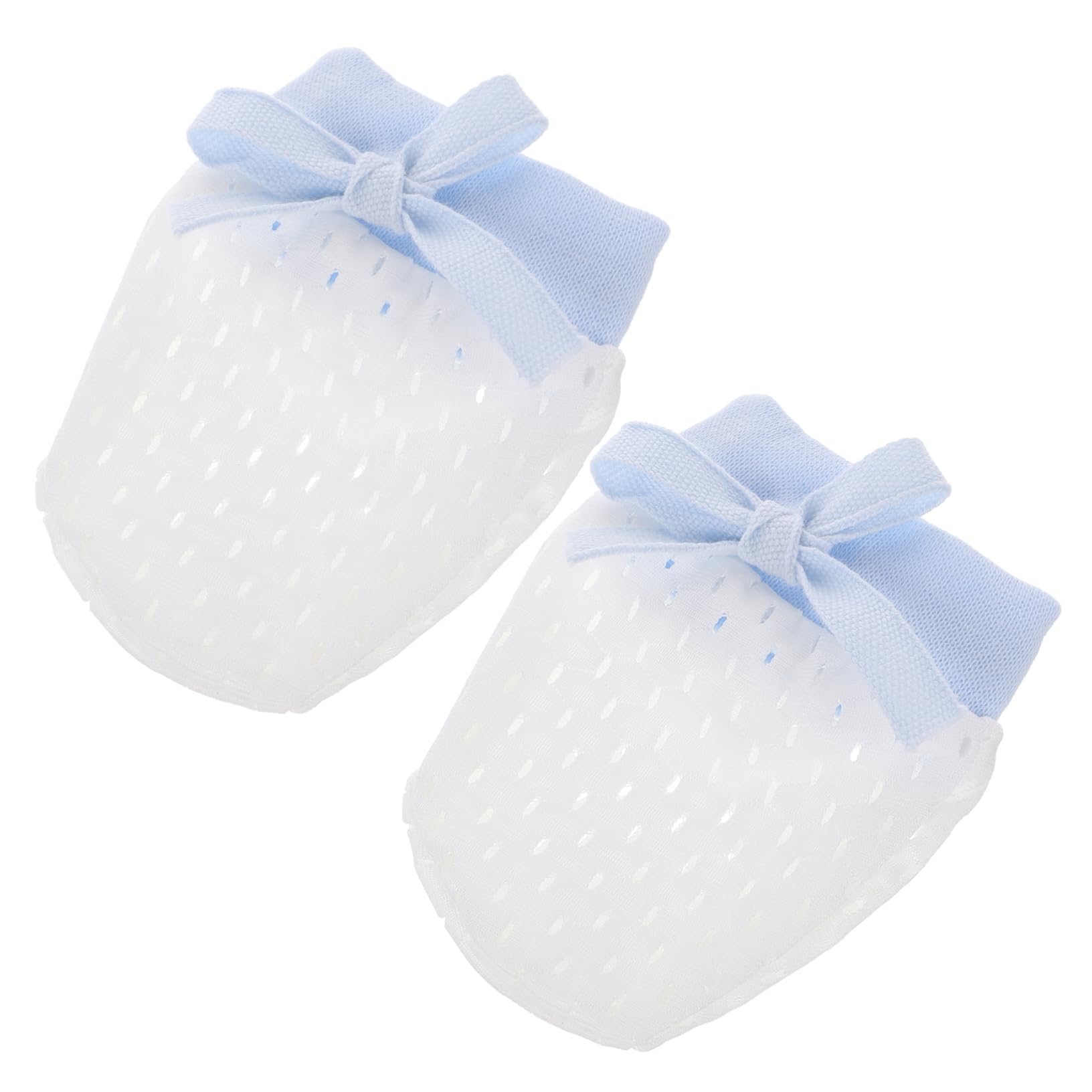 BESTYASH Newborn Anti-scratch Gloves Soft Silk Mittens for Infants No Scratch Baby Mittens Drawstring Toddler Mittens 1 Pair