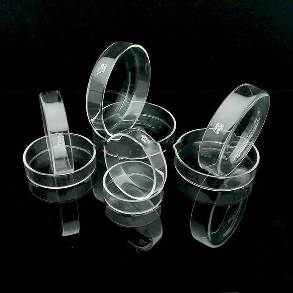Attrezzature e forniture di laboratorio Vetreria da laboratorio for piastre di coltura in vetro borosilicato con diametro inferiore 60 mm a 200