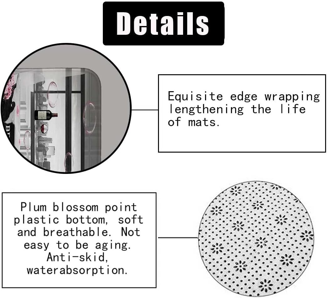4PCS African American Black Girl Shower Curtain Sets with Rugs, Sexy Black Woman Afro Girl Black and White Modern Bathroom Decor, Non-Slip Bath Mat, Motivational Inspirational Gifts for Women