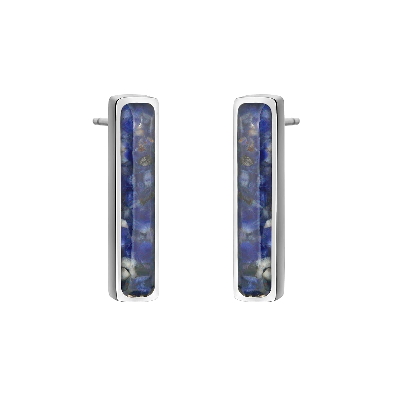 Lauren-Spencer Gemstone Bar Stud Earrings for Women Dainty Small Turquoise Malachite Sodalite Earrings Natural Healing Crystal Stone Bar Earrings Studs for Women Jewelry Gift