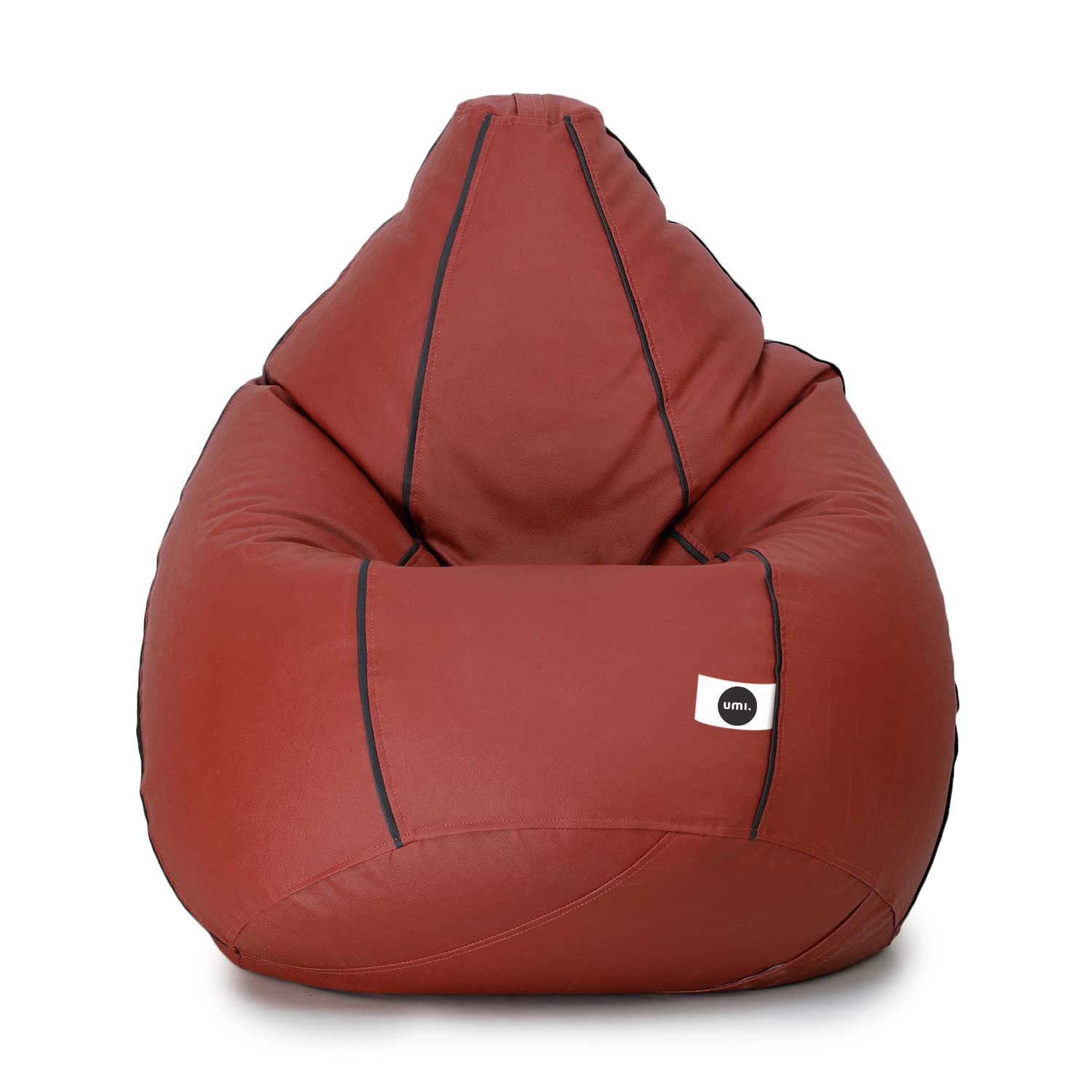 UmI. Faux Leather Classic Filled Bean Bag (With Beans) Colour- Tan With Black Piping (Size-Xxl) (B09WJ59G99) Amazon Price History, Amazon Price Tracker