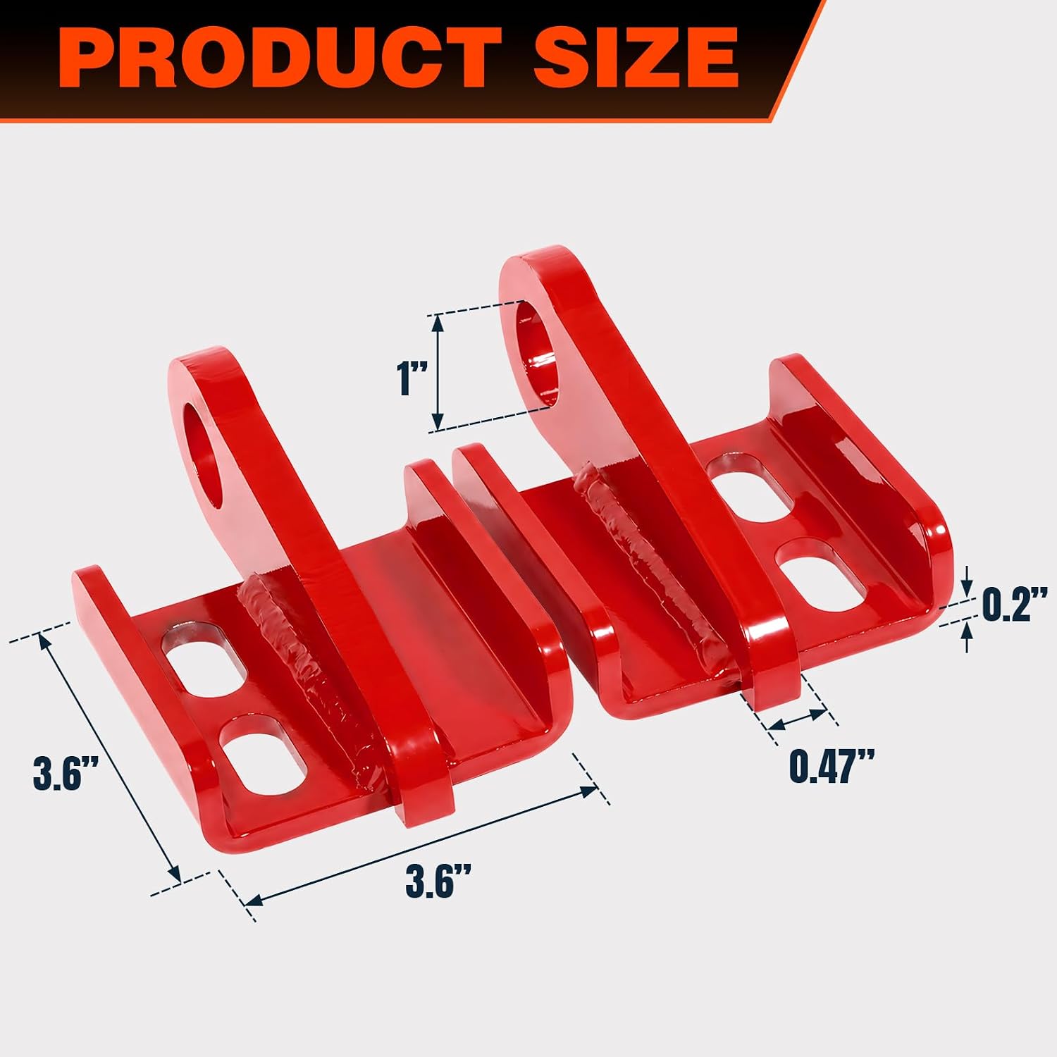 Front Tow Hooks Fit for Toyota Tacoma 2024-2026 & 4Runner 2025-2026
