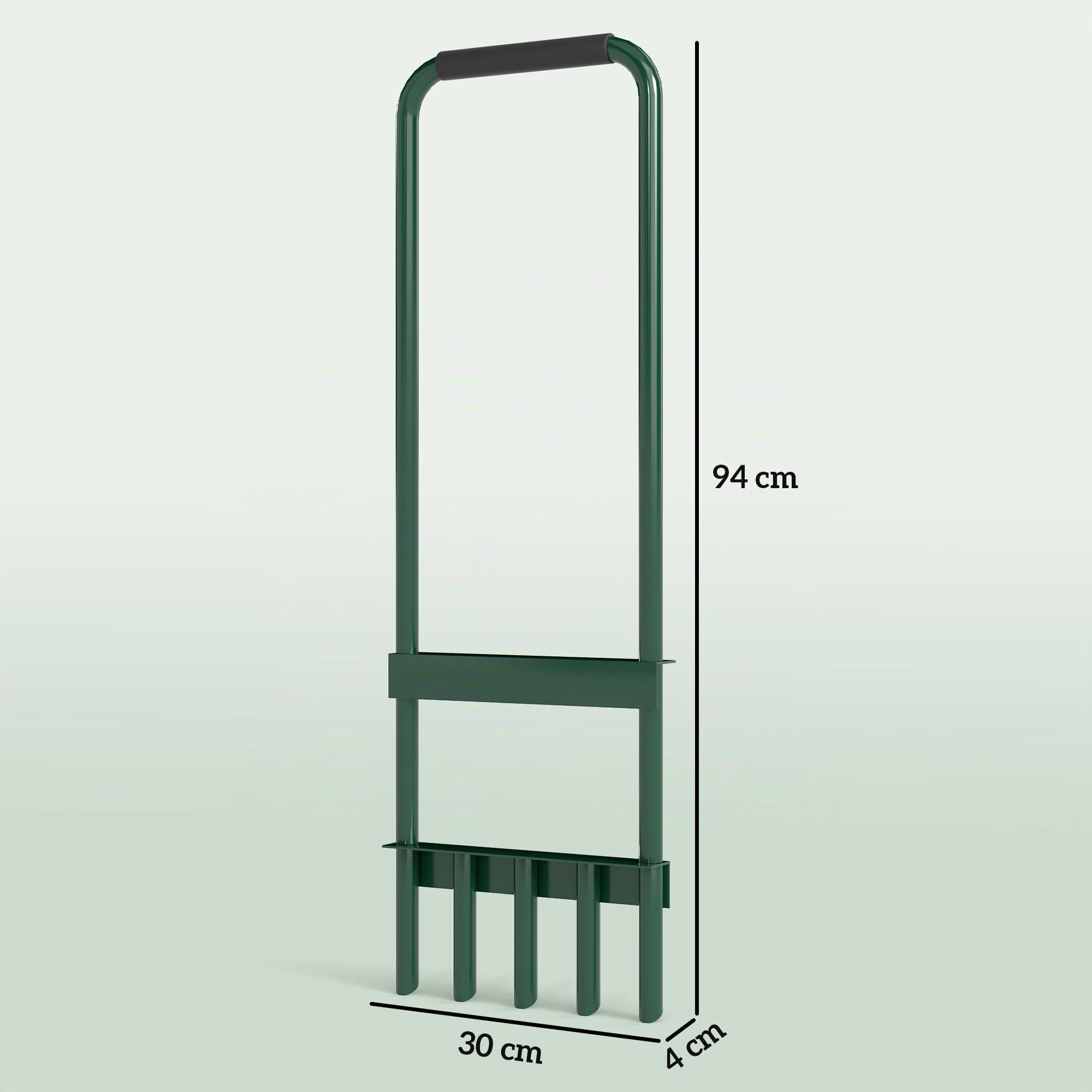 Outsunny Arieggiatore per Prato Manuale 30cm Manico Antiscivolo