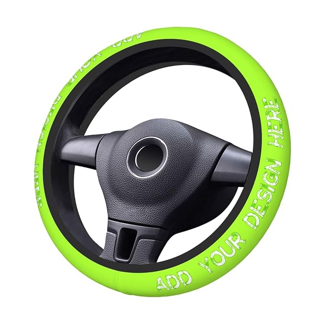 Custom Steering Wheel Cover Funny Car Accessories add Logo Text Photo Personalized Universal Car Accessories Steering Wheel Cover