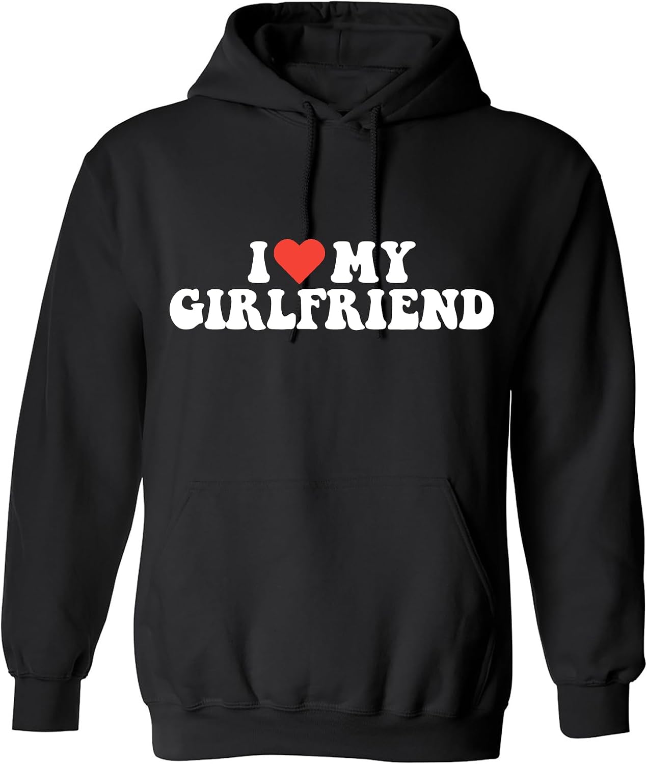 I Love My Girlfriend T Shirt for Men Novelty Heart Graphic Tee Romantic Humor Valentines for Boyfriend Christmas T-Shirt
