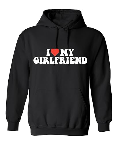 I Love My Girlfriend T Shirt for Men Novelty Heart