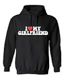 I Love My Girlfriend T Shirt for Men Novelty Heart Graphic Tee Romantic Humor Valentines for Boyfriend Christmas T-Shirt
