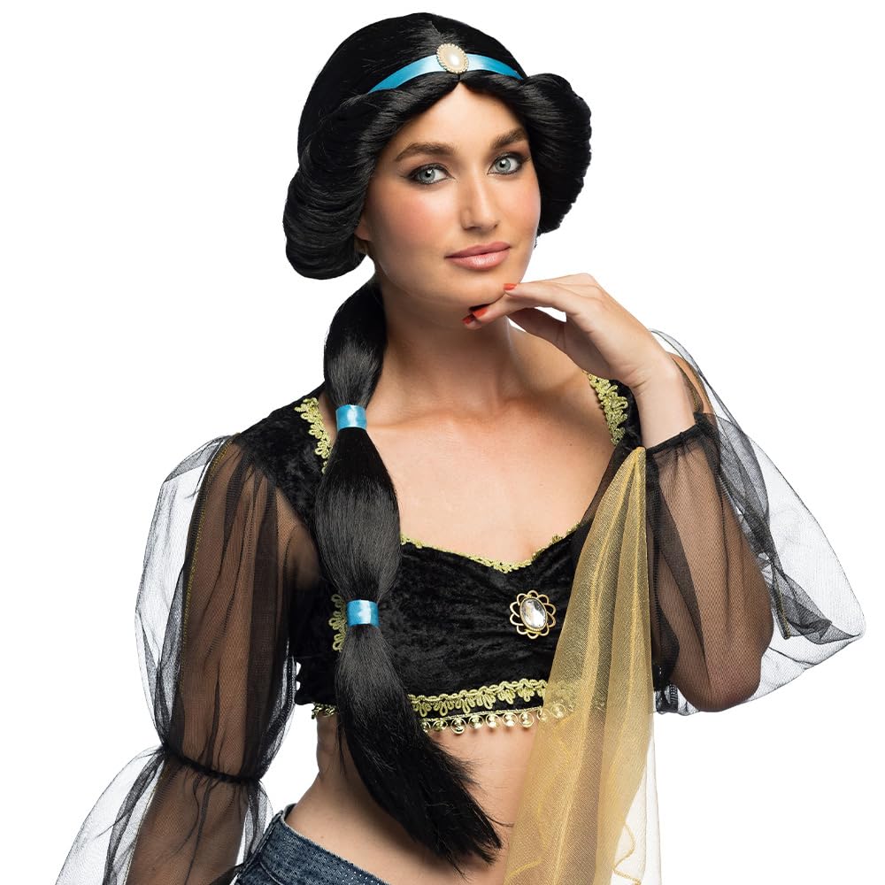 Boland 85079 Wig for Adults, Hairstyle for Theme Party or Carnival, Accessory for Fancy Dress Costumes, Princess from 1001 Nights