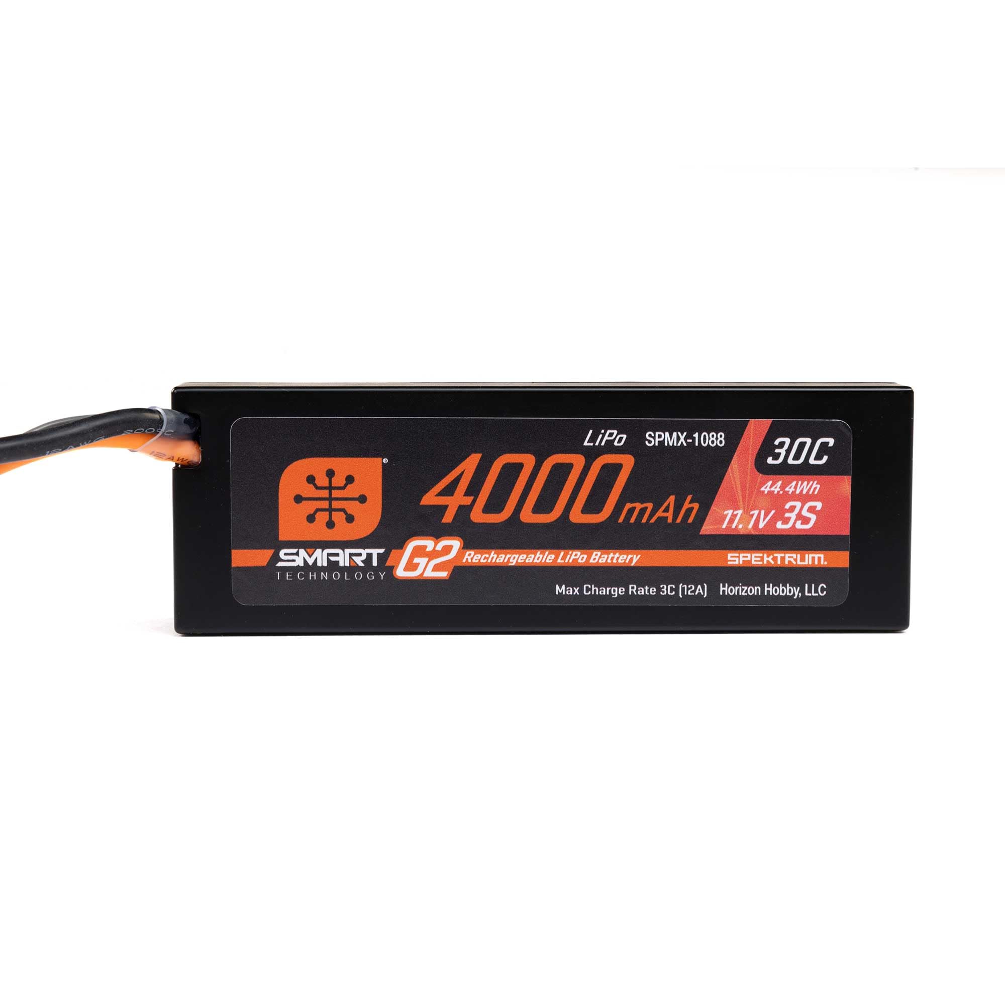 Spektrum Zubehör 11.1V 4000mAh 3S 30C Smart LiPo G2 Hard Case IC5 SPMX-1088