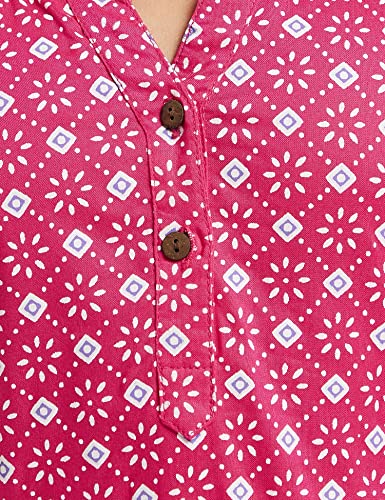 Image of Amazon Brand - Jam & Honey Girl's Cotton Regular Short Kurti