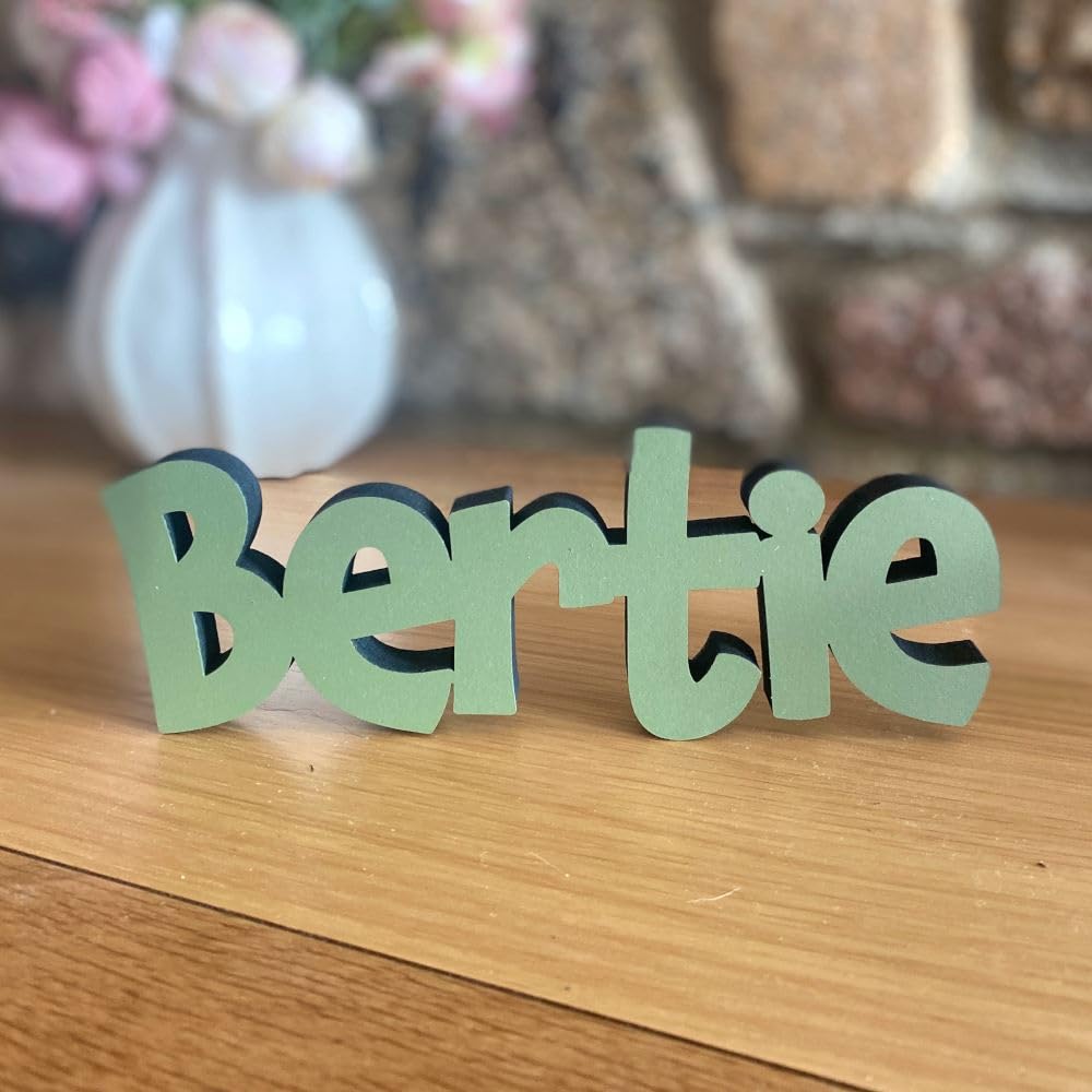Custom Wooden Name Signs, Nursery Freestanding Shelf Name, Baby Name Gift, Bedroom Decoration Gift, Wooden Letters 7cm Height