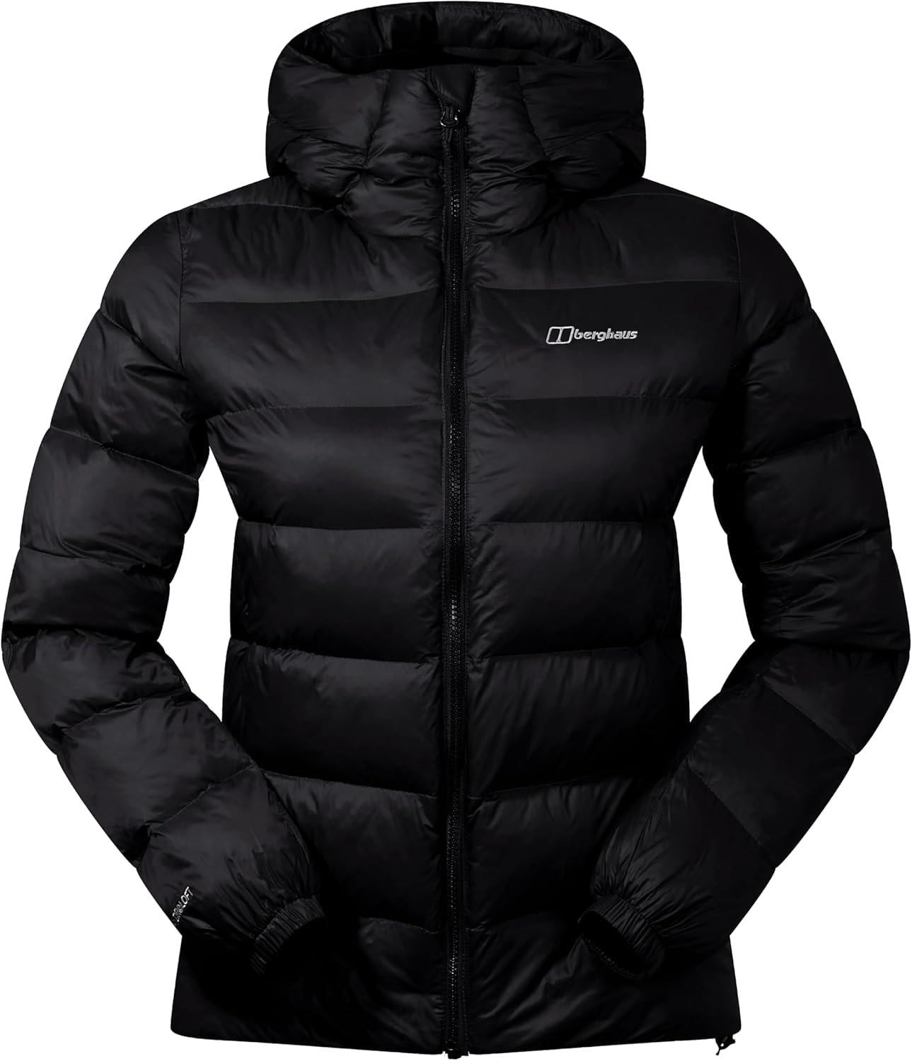 Berghaus Women's Ewden Insulated Extra Warmth Big Baffle Winter Padded Jacket | Hydroloft Insulation | Adjustable Insulated Jacket, Black/Black, 14