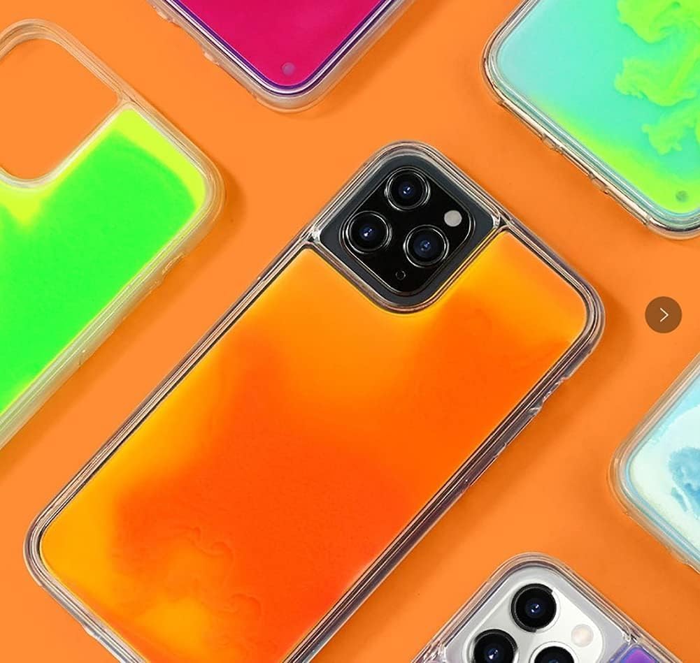 Yatchen YAKVOOK Liquid Fluorescent Case for iPhone 16 Pro Max,Luxury Fun Glow in The Darkness Quicksand Clear Hard PC + Soft TPU Bumper Luminous Shockproof Protector for iPhone 16 Pro Max Black - Image 7