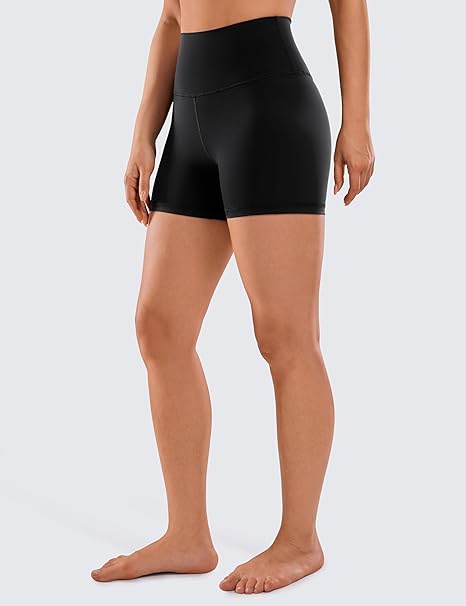 CRZ YOGA Women's Naked Feeling Biker Shorts - 3'' / 4'' / 6'' / 8'' High Waisted