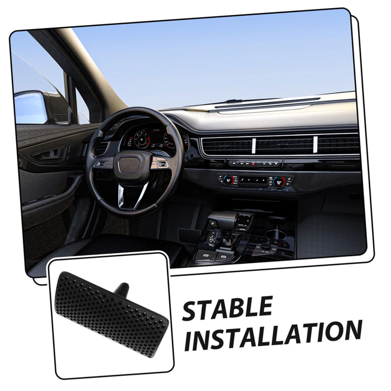 PartyKindom 3 Ensembles Visière De Climatisation De Voiture Air Bouclier À Pince Désodorisant Filet De Voiture Ventilation Arrière Directionnelle Siège De Voiture Black Plastique 2 Pièces * 3