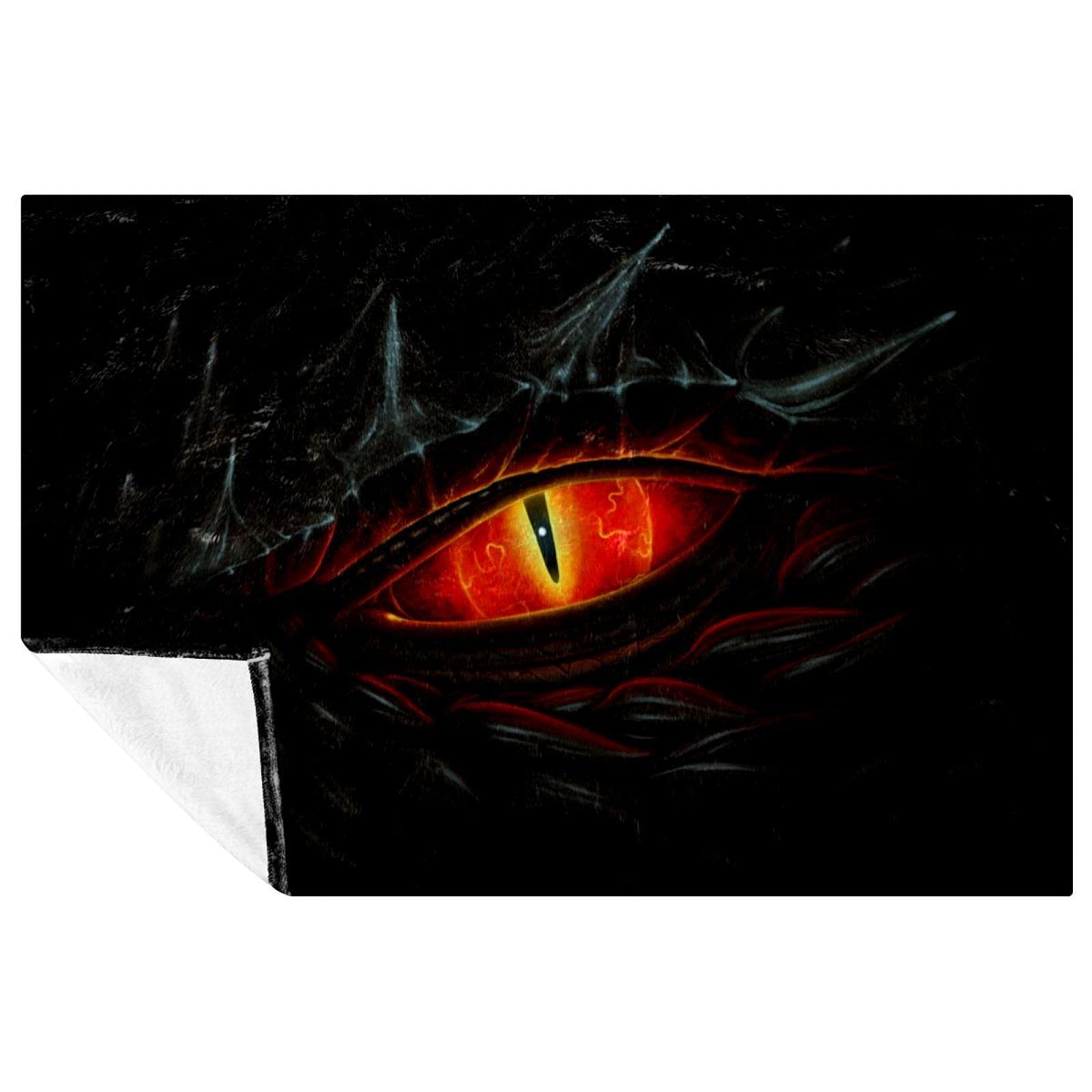 Jeté de lit doux œil de dragon plaid dinosaure chaud couverture canapé 150x100cm