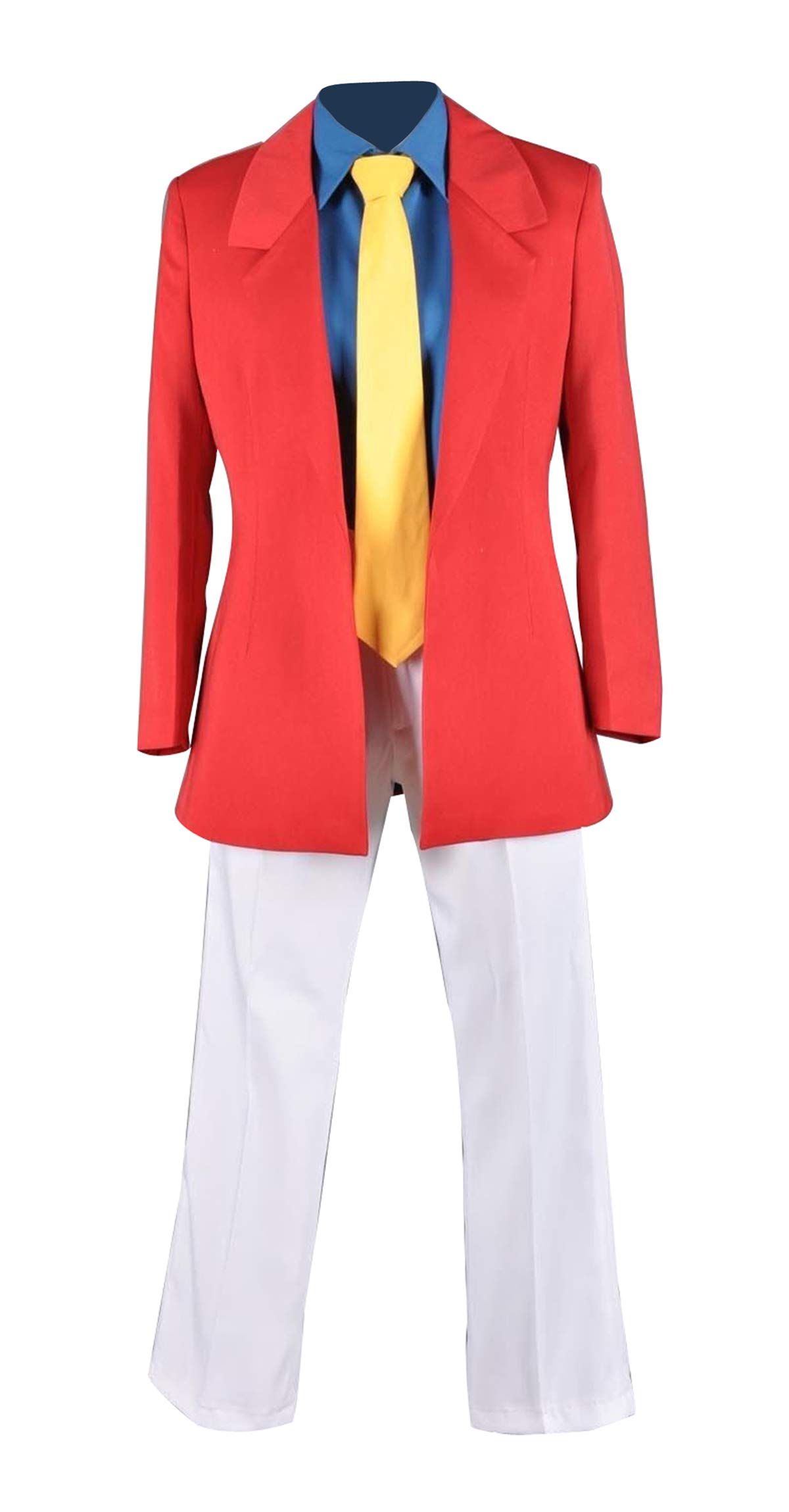 Arsene Lupin Red Suit Uniform Gentleman Thief Halloween Cosplay Costume