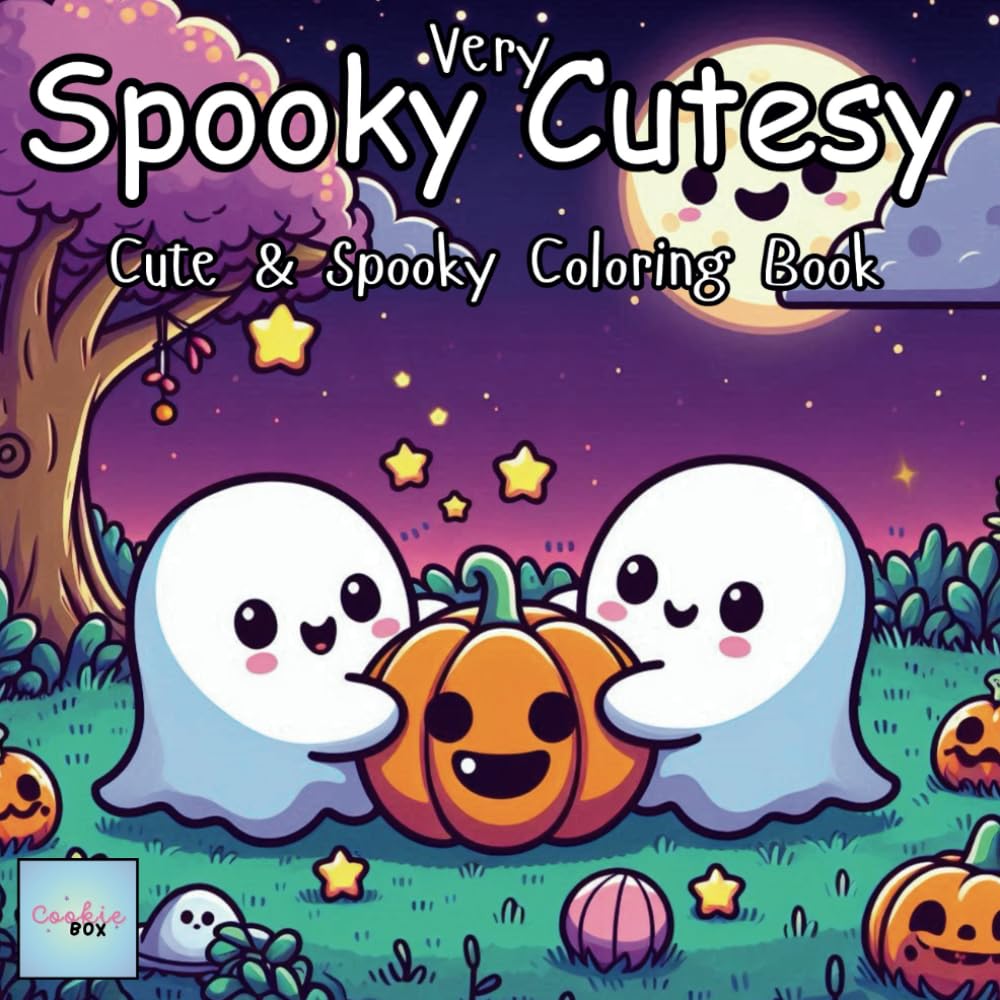 Very Spooky Cutesy: Coloring Book for Adults and Teens Featuring Creepy Adorable Characters in Kawaii Cozy and Spooky Vibes, Cute and Easy Designs for ... Stress Relief (Spooky - Cute - Easy Coloring)