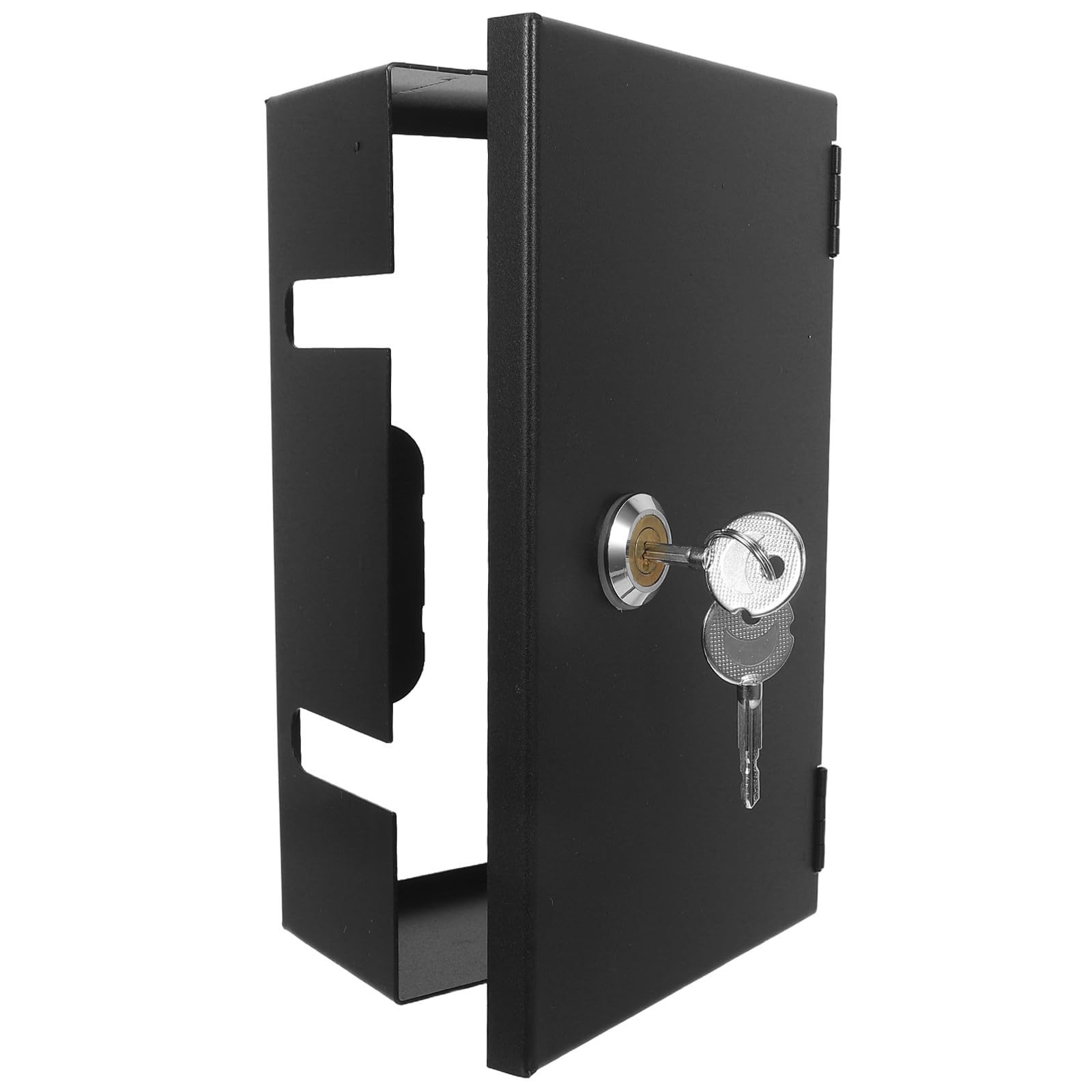 Tapa Antirrobo para Enchufe Cerradura de Hierro Negro