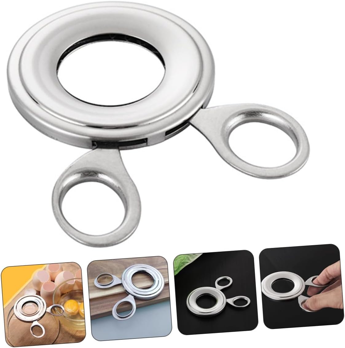 Eggshell Separator and Topper Cutter Easy Kitchen Gadget for Soft Boiled Eggs Compact Handheld Egg Peeler Tool for Foodies and Cooking Enthusiasts