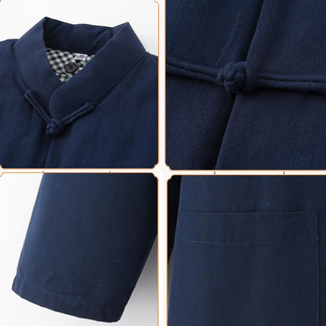 Inverno Cotone Tai Chi Uniforme Addensato Costume da tange Caldo Uomini Cinesi Abiti Tradizionali Kung Fu Abiti Ala di Cotone Chun, Giacca da Arti Marziali a Maniche coffee-4XL